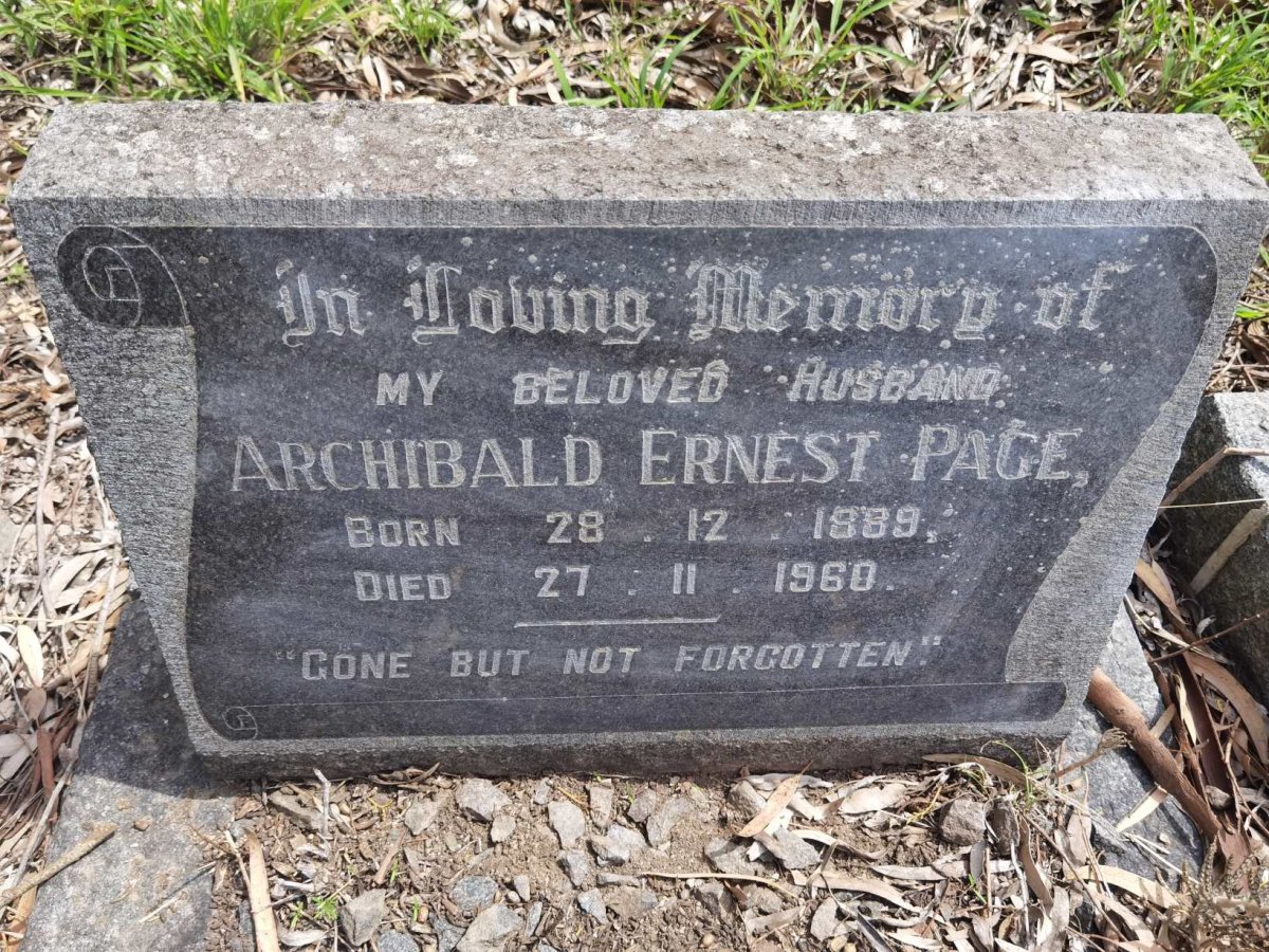 PAGE Archibald Ernest 1889-1960