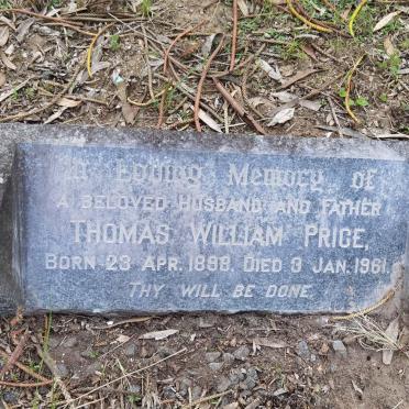 PRICE Thomas Williams 1898-1961