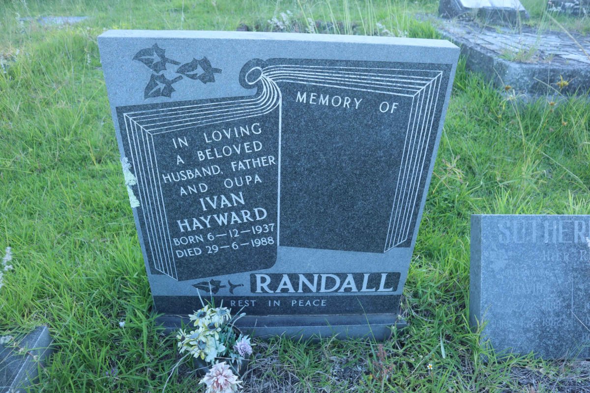 RANDALL Ivan Hayward 1937-1988