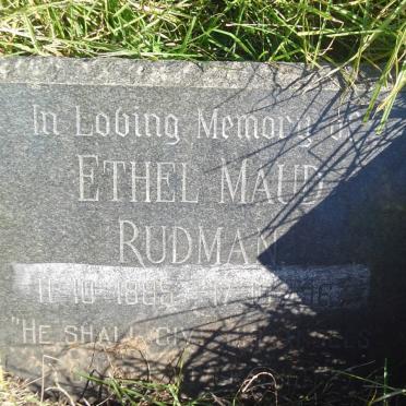 RUDMAN Ethel Maud 1885-1964