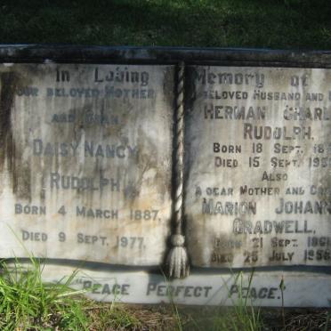 RUDOLPH Herman Charles 1877-1950 &amp; Daisy Nancy GRADWELL 1887-1977