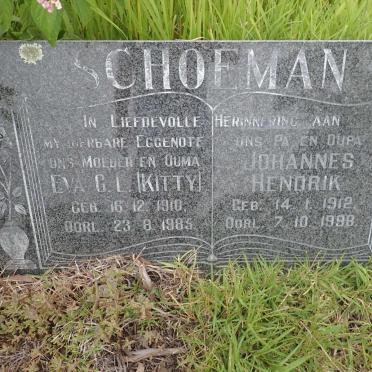 SCHOEMAN Johannes Hendrik 1912-1998 &amp; Eva C.L. 1910-1985