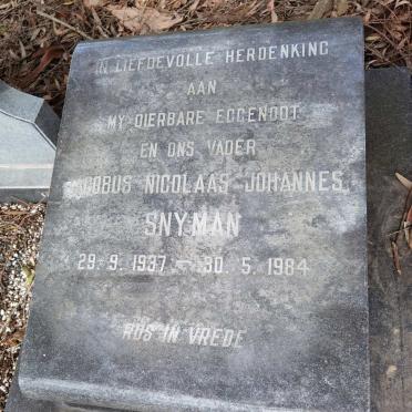 SNYMAN Jacobus Nicolaas Johannes 1937-1984