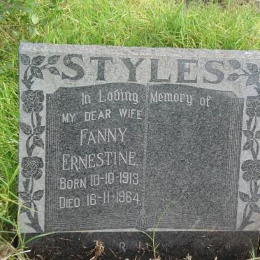 STYLES Fanny Ernestine 1913-1964