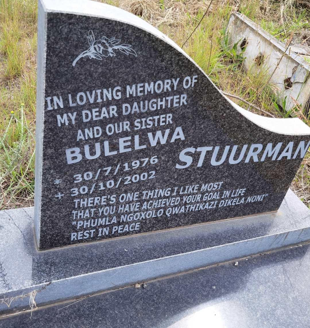 STUURMAN Bulelwa 1976-2002