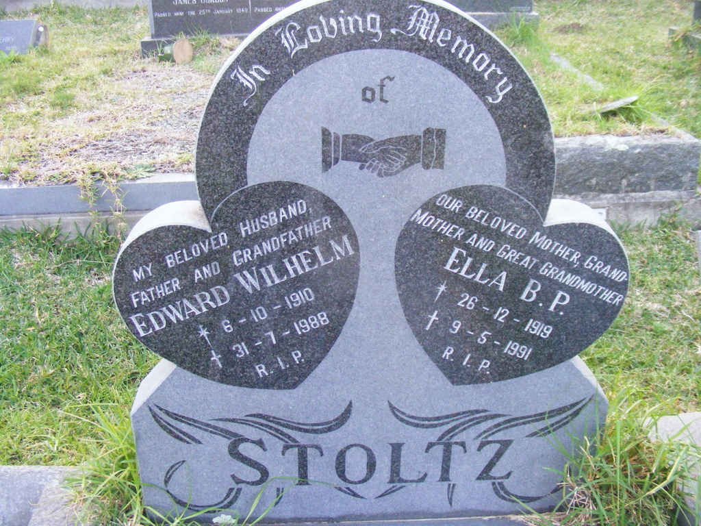 STOLTZ Edward Wilhelm 1910-1988 &amp; Ella B.P. 1919-1991
