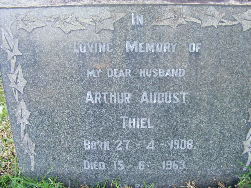 THIEL Arthur August 1908-1963