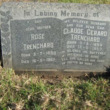TRENCHARD Claude Gerard 1898-1953 &amp; Rose 1898-1967