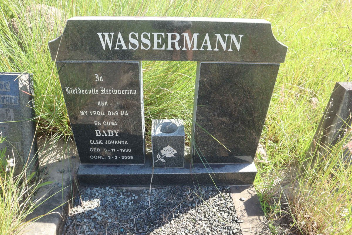 WASSERMAN Elsie Johanna 1930-2009