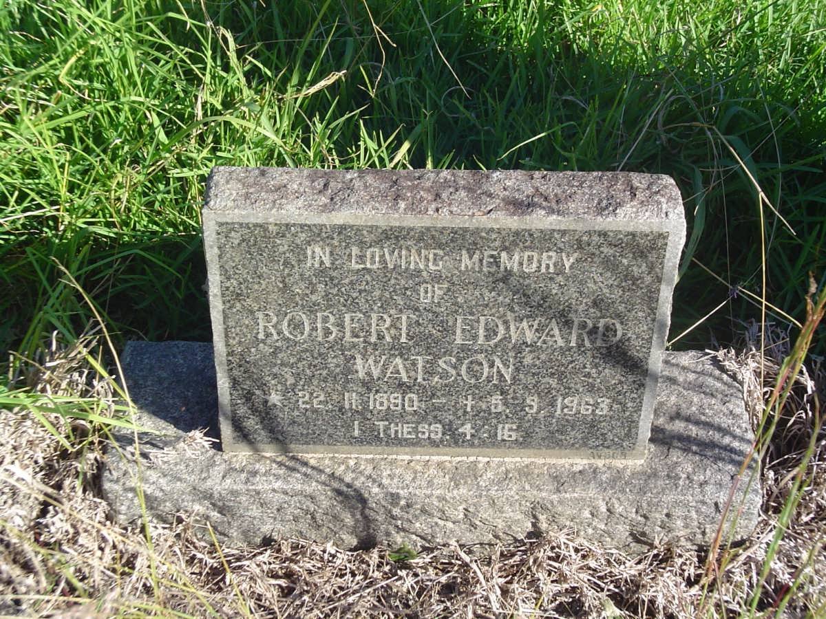 WATSON Robert Edward 1890-1963