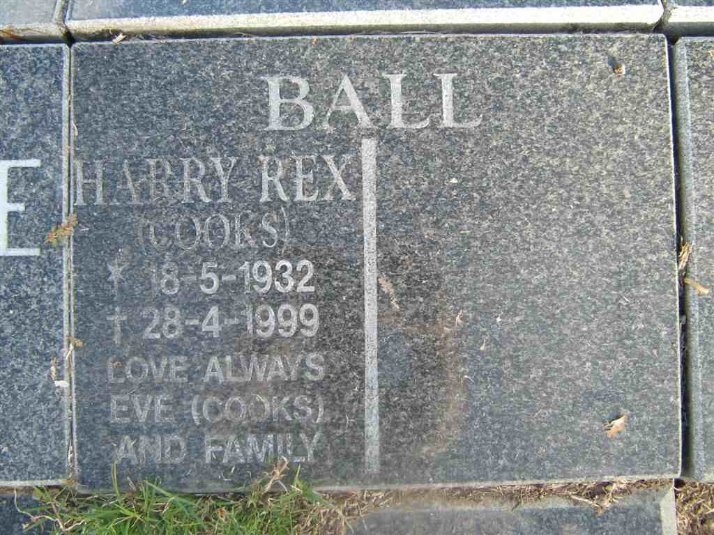 BALL Harry Rex  1932-1999
