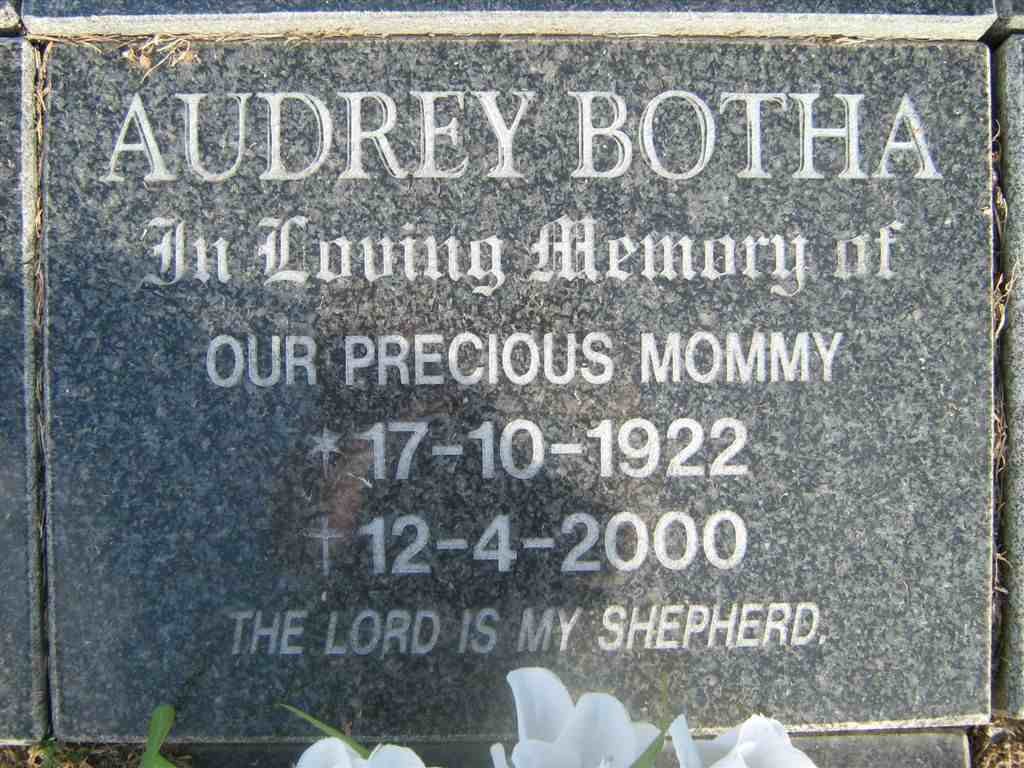 BOTHA Audrey 1922-2000