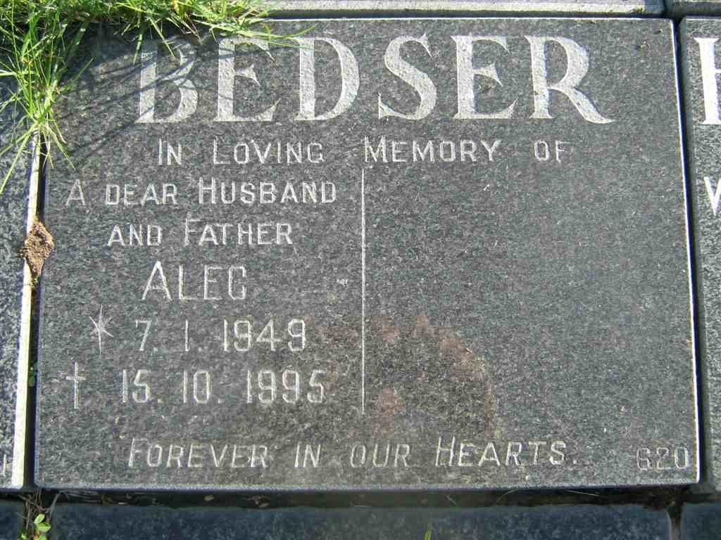BEDSER Alex 1949-1995