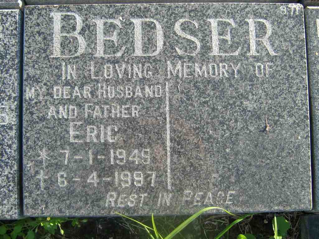 BEDSER Eric 1949-1997