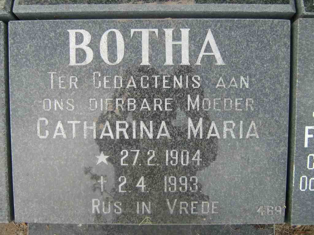 BOTHA Catharina Maria 1904-1993
