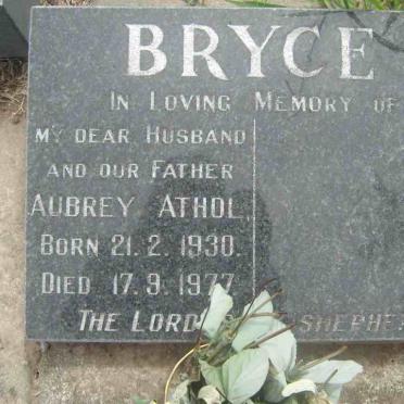 BRYCE Aubrey Athol 1930-1977