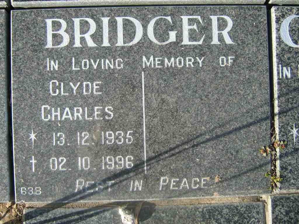 BRIDGER Clyde Charles 1935-1996
