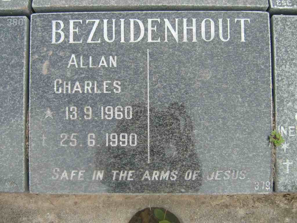 BEZUIDENHOUT Allan Charles 1960-1990