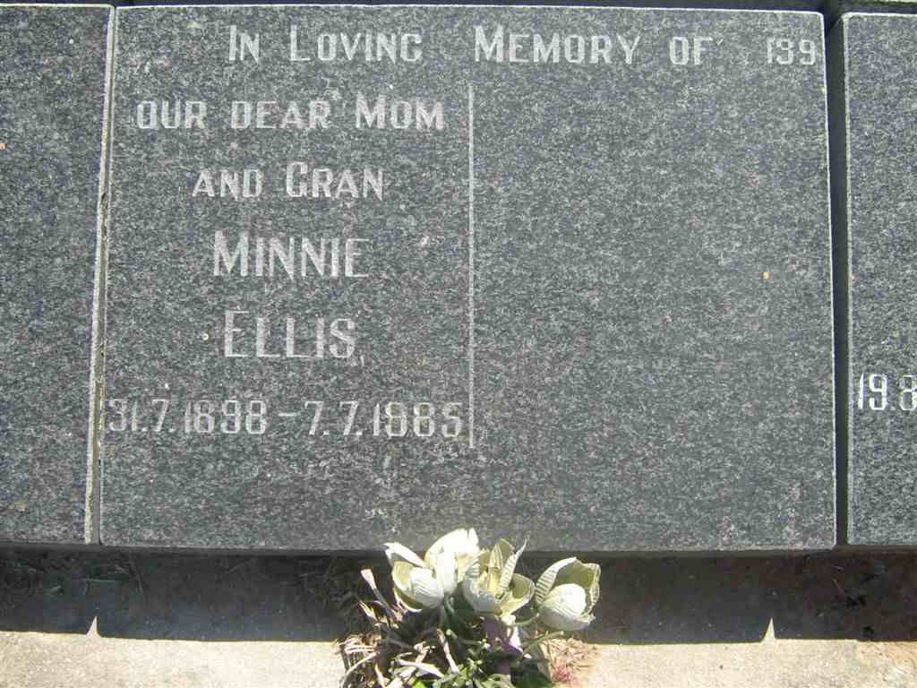 ELLIS Minnie 1898-1985