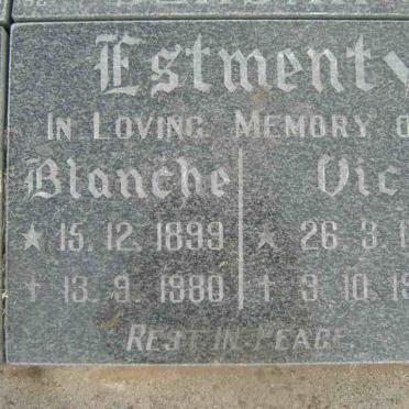 ESTMENT Vic 1901-1990 &amp; Blanche 1899-1980