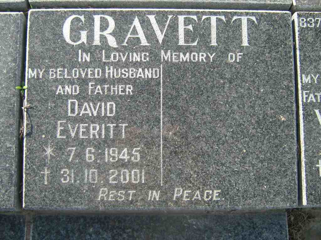 GRAVETT David Everitt 1945-2001