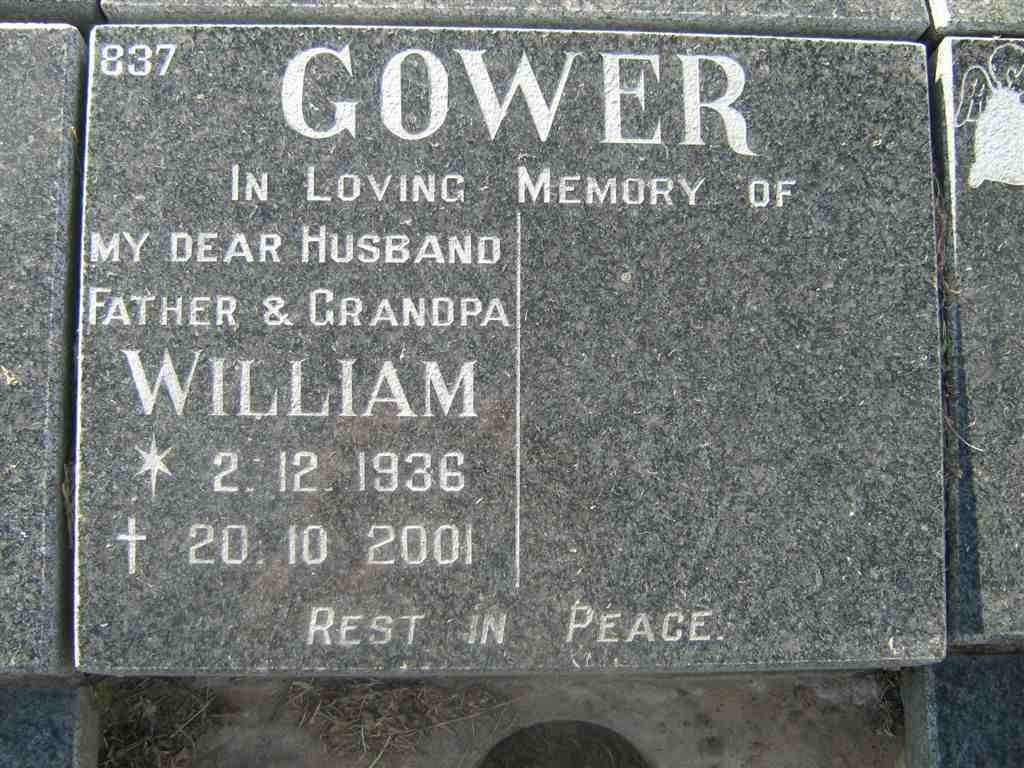 GOWER William 1936-2001