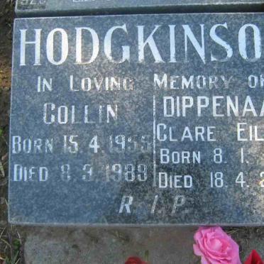 HODGKINSON Collin 1955-1989 :: DIPPENAAR Clare Eileen 1957-2004