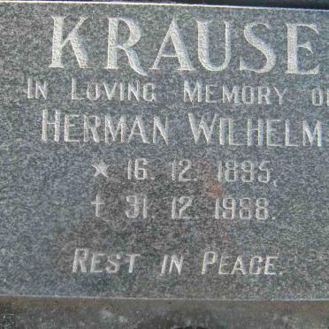 KRAUSE Herman Wilhelm 1895-1988