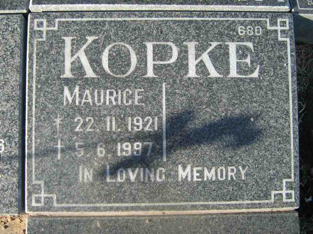 KOPKE Maurice 1921-1997