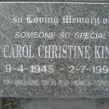 KING Carol Christine 1945-1999