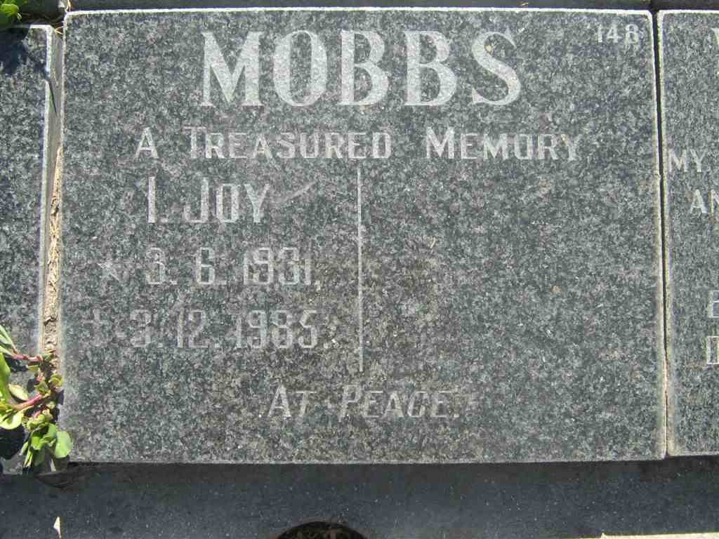 MOBBS I. Joy 1931-1985