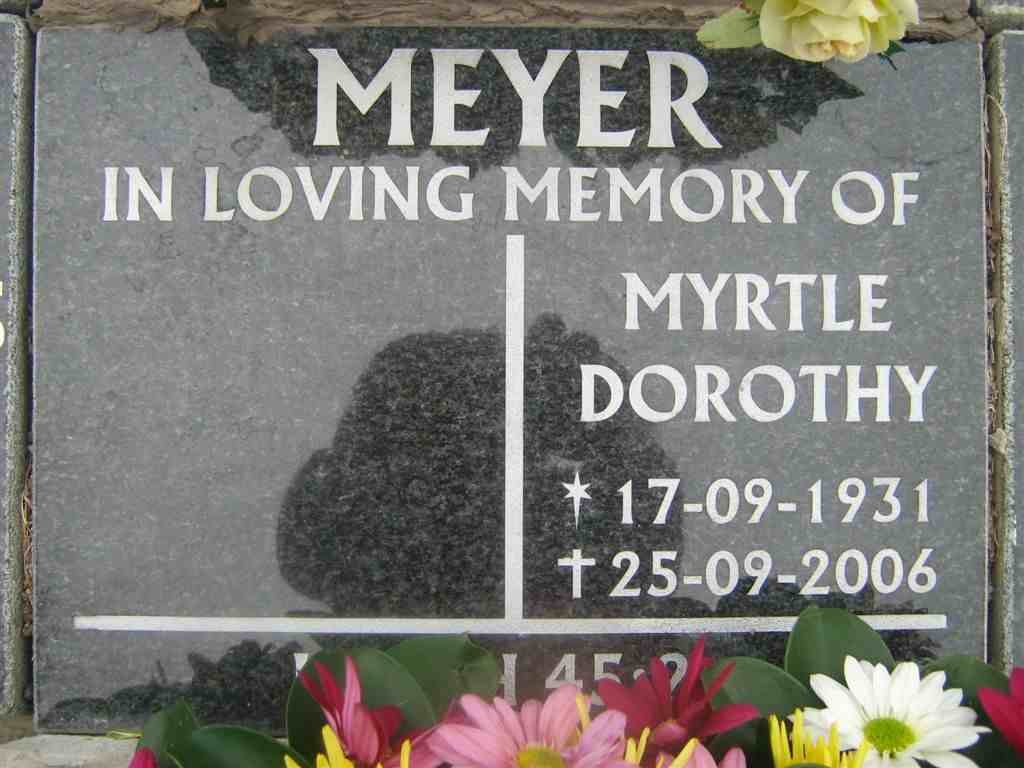 MEYER Myrtle Dorothy 1931-2006