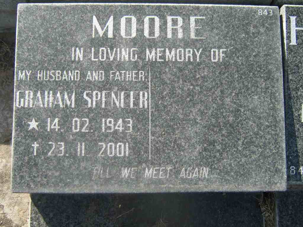MOORE Graham Spencer 1943-2001