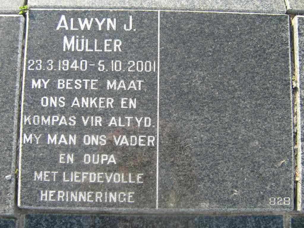 MÜLLER Alwyn J. 1940-2001