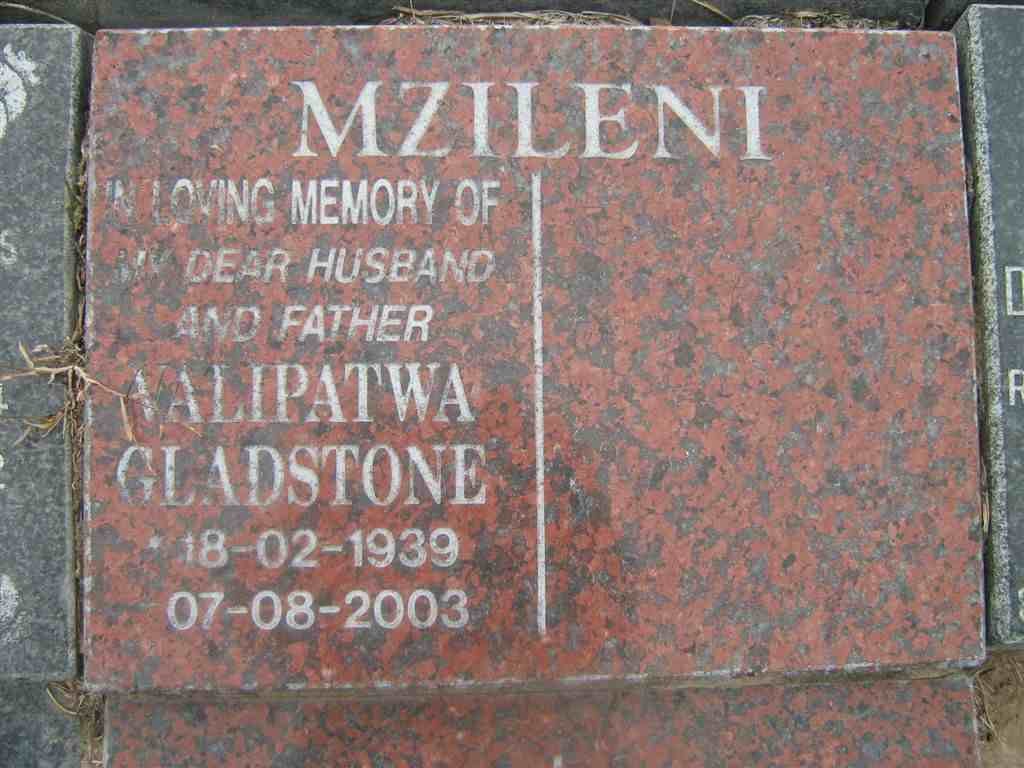 MZILENI Valipatwa Gladstone 1939-2003