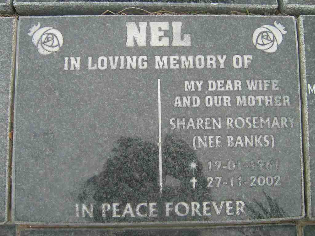NEL Sharen Rosemary nee BANKS 1961-2002