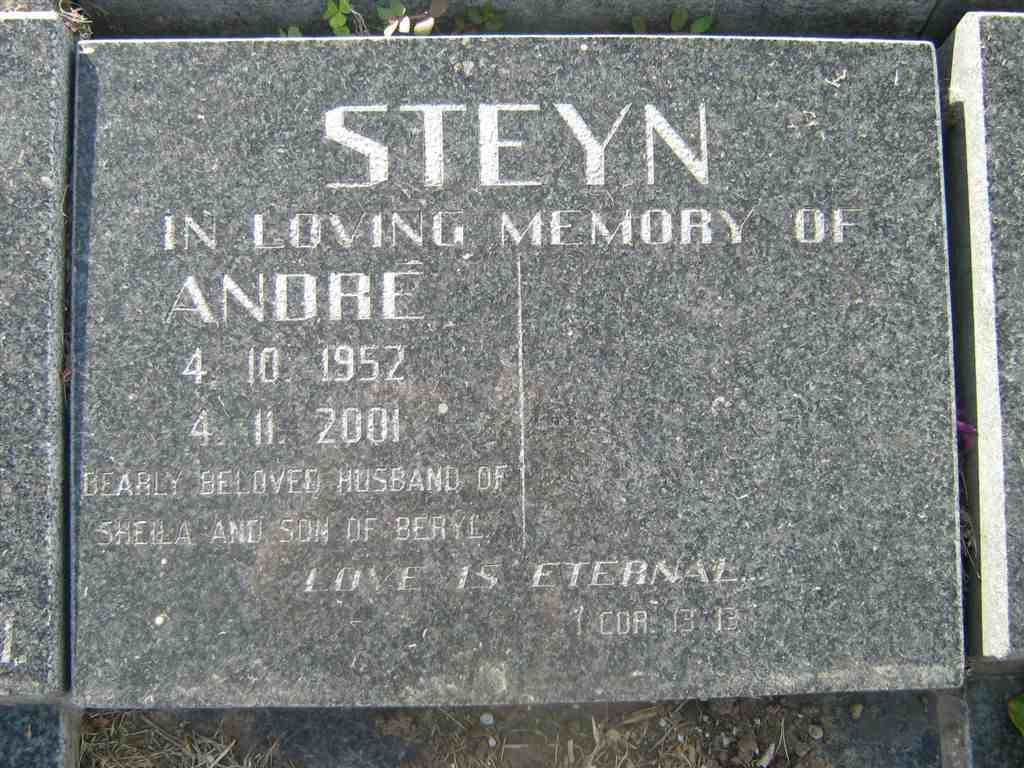 STEYN Andre 1952-2001