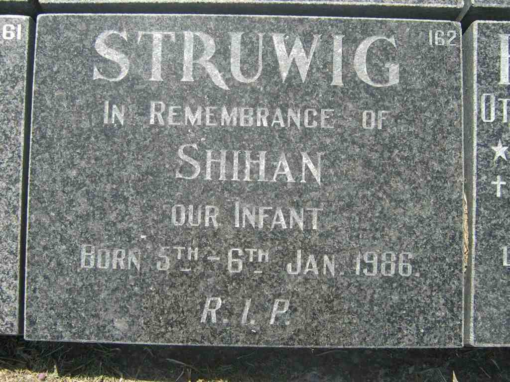 STRUWIG Shihan 1986-1986
