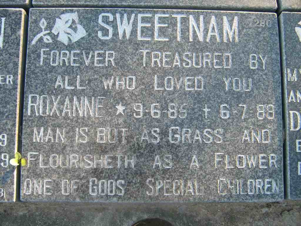 SWEETNAM Roxanne 1985-1988
