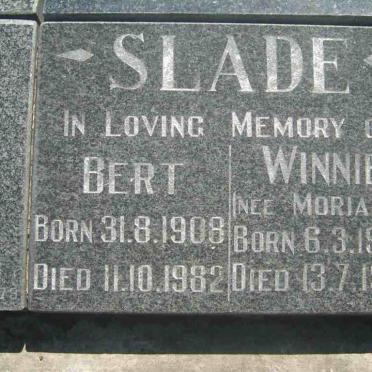 SLADE Bert 1908-1982 &amp; Winnie MORIARTY 1909-1990