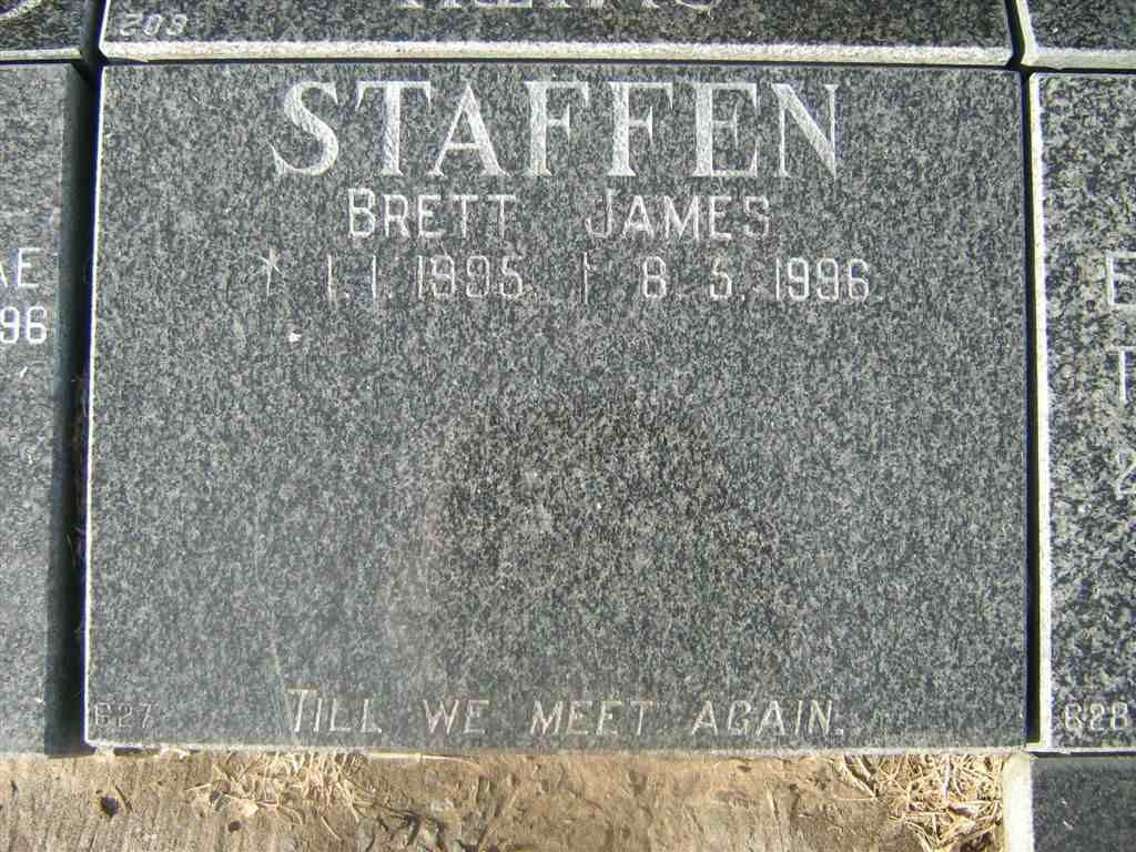STAFFEN Brett James 1995-1996