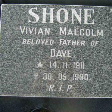SHONE Vivian Malcolm 1911-1990