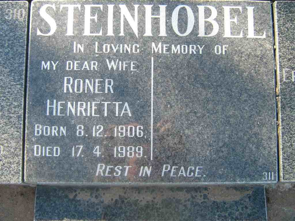 STEINHOBEL Roner Henrietta 1906-1989