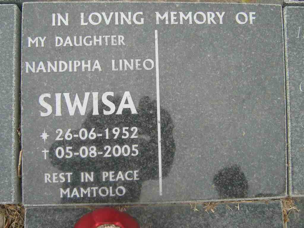 SIWISA Nandipha Lineo 1952-2005