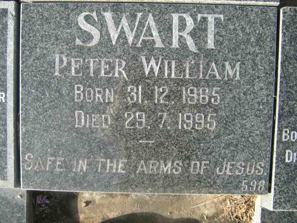SWART Peter William 1965-1995
