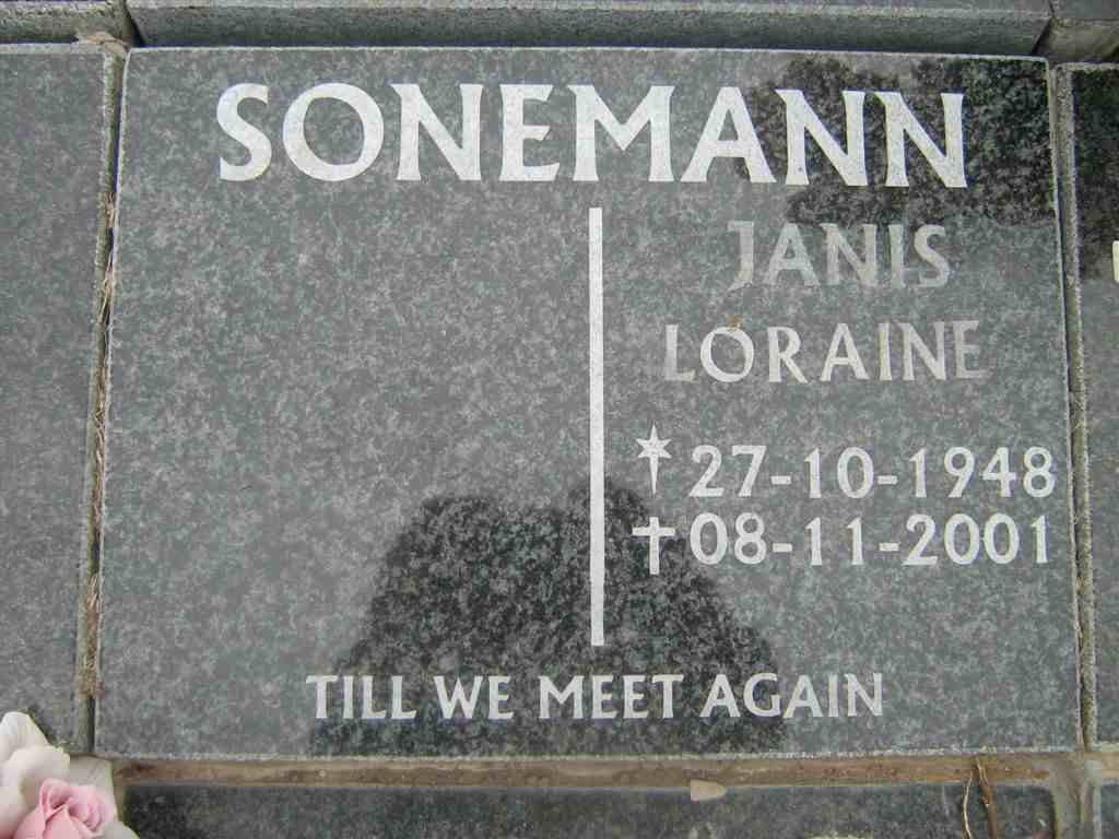 SONEMANN Janis Loraine 1948-2001