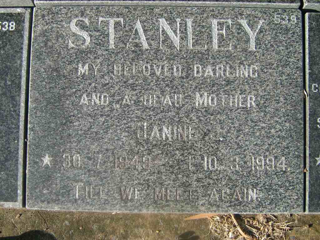 STANLEY Janine 1949-1994