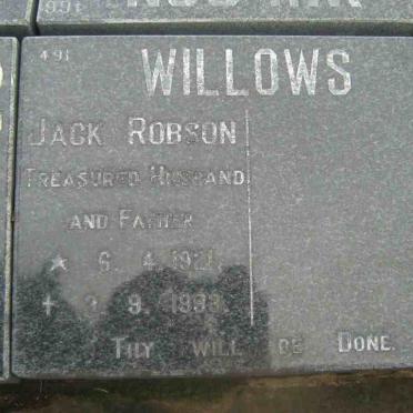 WILLOWS Jack Robson 1921-1993