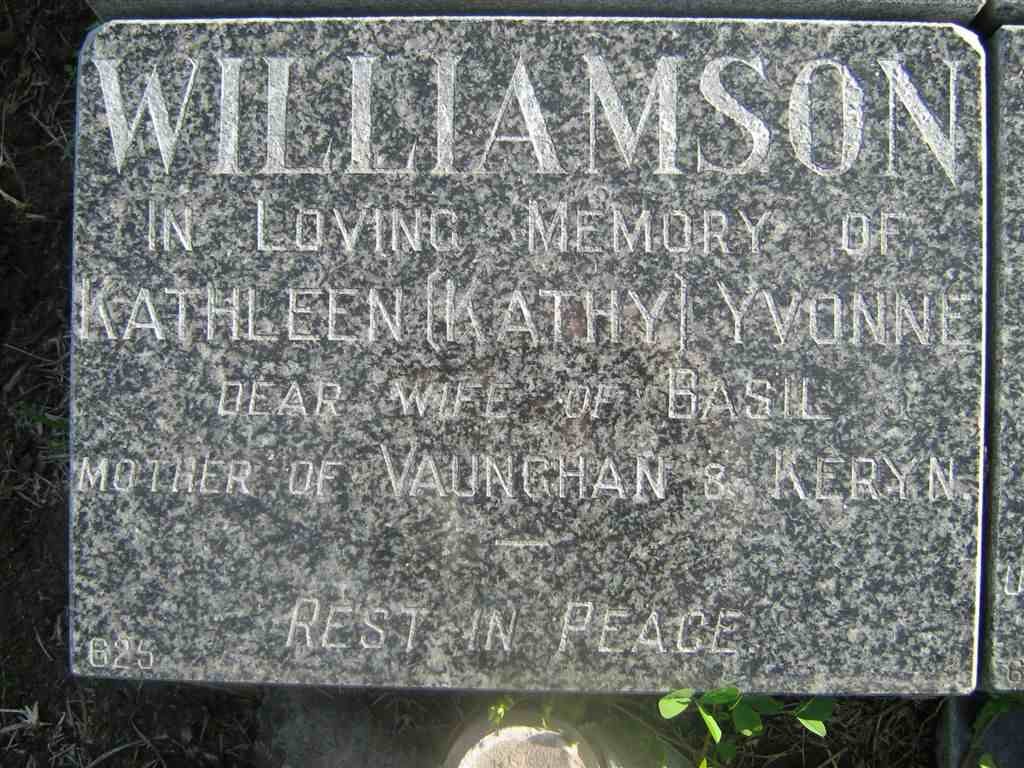 WILLIAMSON Kathleen  Yvonne -1995