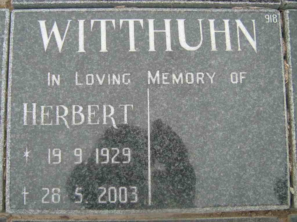 WITTHUHN Herbert 1929-2003